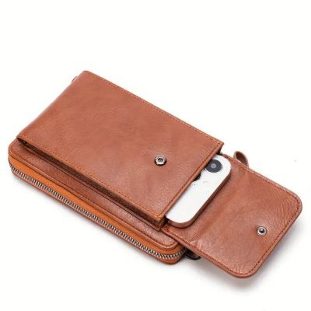 All-Match Zipper Shoulder Bag, Trendy Solid Color‎ Phone Bag, Versatile Purse - Picture 11 of 11